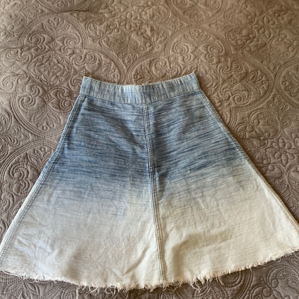 All Saints blue/white ombré skirt, Size 00